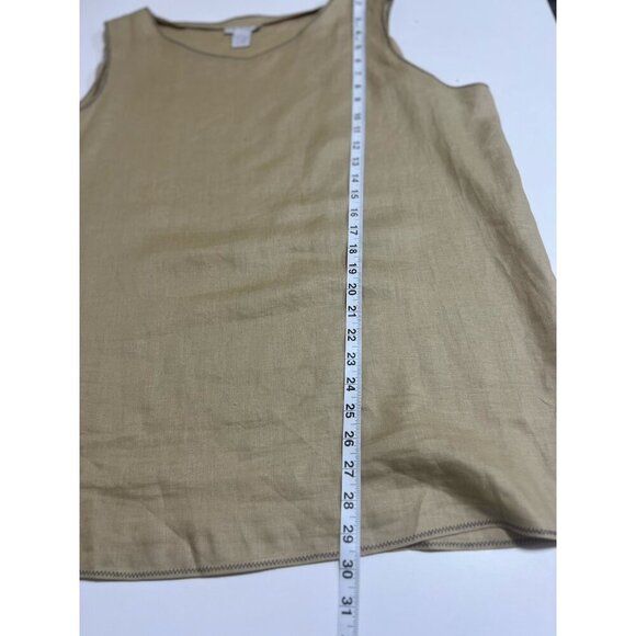 Annie Alexander Linen Skirt Jacket Top Khaki 22W Plus Cottagecore Vintage Retro - Picture 10 of 16